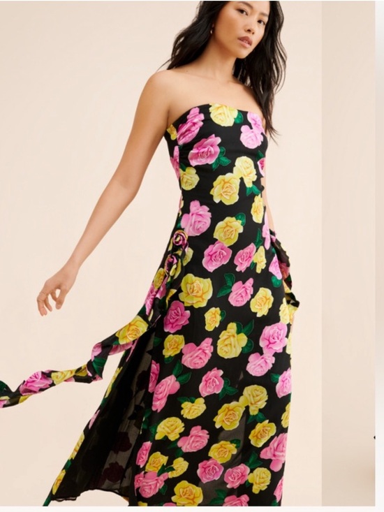 For Love And Lemons Dresses & Skirts - For Love & Lemons Madison Strapless Floral Maxi Dress S $330 NEW